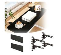 Multi-Purpose Window Ledge Platform 1/2/3 Pack, Foldable MDF Shelf for Plants, Cats & Home Decor Clamp-On Installation No Drilling Required(Set of 2,LxW 19.7″x9.8″(50cmx25cm))