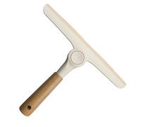 Multi-Purpose Window Squeegee, Rotating Blade All Purpose Squeegee, with a 25cm Soft Glue Squeegee, Wooden Handle, for Window, Glass, Shower Door, Car Windshield, Mirror