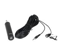 Multi Purpose Wired Condenser Lavalier Microphone for Performance | 10m Cable, Black Metal Build, 500ma Power, Saxophone Use, Daily Stage
