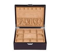 Multi-Purpose Wooden Jewellery Box Double Layer Necklace Ring Earrings Storage Case Simple Jewelry Case Organiser Trinket Box