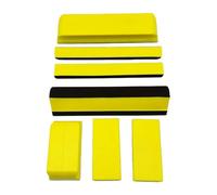 Multi Purpose Yellow Polishing Pads Set of 7 Manual Buffing Discs for Efficient Gaps Cleaning and Industrial Applications Polishing Disc Set