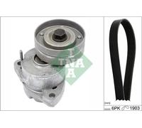 Multi-ribbed V-belt kit 529 0091 10 INA for OPEL DAEWOO
