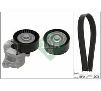 Multi-ribbed V-belt kit 529 0348 10 INA for OPEL CHEVROLET