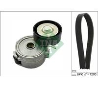 Multi-ribbed V-belt kit 529 0357 10 INA for PEUGEOT CITROËN LAND ROVER FIAT