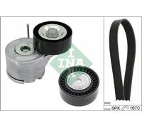 Multi-ribbed V-belt kit 529 0380 10 INA for FIAT CITROËN PEUGEOT OPEL