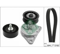 Multi-ribbed V-belt kit 529 0385 10 INA for FORD FOCUS I FOCUS I Saloon MAVERICK