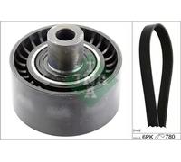 Multi-ribbed V-belt kit 529 0406 10 INA for CITROËN PEUGEOT