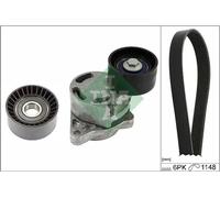 Multi-ribbed V-belt kit 529 0407 10 INA for OPEL RENAULT NISSAN