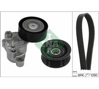 Multi-ribbed V-belt kit 529 0525 10 INA for FORD C-MAX II GRAND C-MAX FIESTA VII
