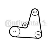 Multi-ribbed V-belt kit 6PK1130K2 CONTINENTAL CTAM for RENAULT DACIA NISSAN