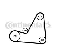 CONTITECH 6PK1070K3 V-Ribbed Belt Set