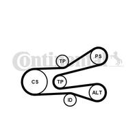 CONTITECH 6PK1440K1 V-Ribbed Belt Set