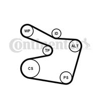 Multi-ribbed V-belt kit incl. tensioner pulley 6PK1538K2 CONTINENTAL CTAM
