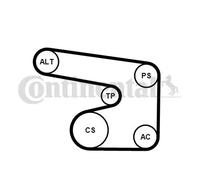 CONTITECH 6PK1900K1 V-Ribbed Belt Set