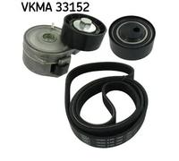 Multi-ribbed V-belt kit VKMA 33152 SKF for CITROËN PEUGEOT FIAT