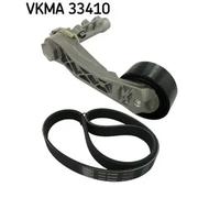 Multi-ribbed V-belt kit VKMA 33410 SKF for CITROËN PEUGEOT MINI