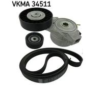 Multi-ribbed V-belt kit VKMA 34511 SKF for SAAB 9-3 9-3 Cabriolet
