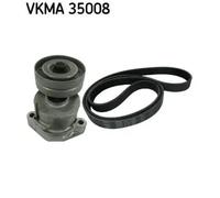 Multi-ribbed V-belt kit VKMA 35008 SKF for OPEL VECTRA A Hatchback CORSA B