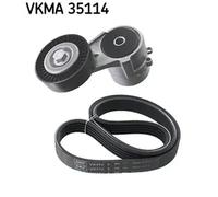 Multi-ribbed V-belt kit VKMA 35114 SKF for OPEL ZAFIRA A MPV VECTRA C