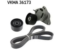Multi-ribbed V-belt kit VKMA 36173 SKF for RENAULT OPEL NISSAN