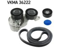 Multi-ribbed V-belt kit VKMA 36222 SKF for VOLVO XC90 I S80 I V70 Mk II S60 I