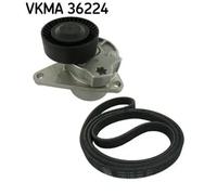 Multi-ribbed V-belt kit VKMA 36224 SKF for VOLVO S80 I XC70 I Cross Country