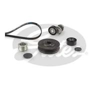 Multi-ribbed V-belt kit with crankshaft pulley K106PK1613 GATES for AUDI A4 B6