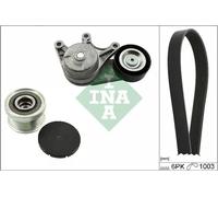 Multi-ribbed V-belt kit with freewheel belt pulley 529 0483 20 INA for BMW 5 X1