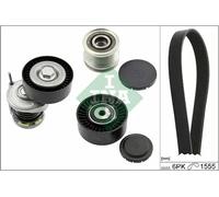 Multi-ribbed V-belt kit with freewheel belt pulley 529 0535 20 INA for VW AMAROK