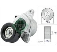 Multi-ribbed V-belt tensioner 534 0435 10 INA for NISSAN NAVARA NP300 PICK UP