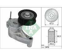 Multi-ribbed V-belt tensioner 534 0710 10 INA for VOLVO V60 I XC60 I SUV S60 II