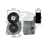 Multi-ribbed V-belt tensioner T39102 GATES for HONDA ACCORD VII FR-V CR-V Mk II
