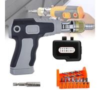 Multi Screwdriver Set, 16-in-1 Magnetic Tool with 14 Bits, Electric Screwdriver Gun, Pop Out Magazine Manual Screwdriver Set
