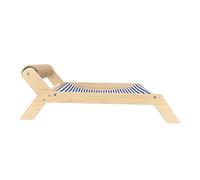Multi-Season Cat Bed - Beach Lounge Chair & Scratching Post with Elevated Design - Portable & Comfortable Pet Hammock for Cats (Beach Sisal Roller Bed)