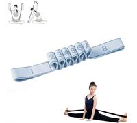 Multi-segment Digital Resistance Band, 8-level Numbered Stretch Bands Multi-function Stretch Out Strap, for Back & Shoulder Training, Non-slip Design Exercise Band (Blue 8 ring)