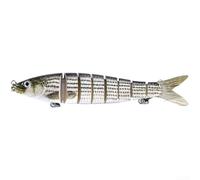 Multi Segmented Fishing Lure 13.7cm 27g Red Hard Bait With 3d Eyes And Treble Hooks For Bass Pike Trout Saltwater Freshwater Trolling Casting Gear(JM034-9)