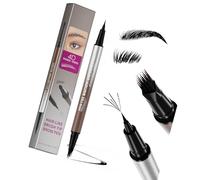 Multi Shade Double Ended Eyebrow Pencil 5 Colors Waterproof, A | Sweatproof Anti Smudging Fast Drying Pen for Application, Natural Hair Like Strokes for Brows