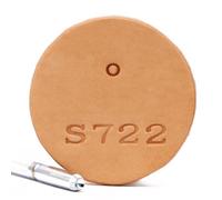 Multi-Shape Leather Stamp Set, Alphabet Number and Pattern Tools for Crafting, Steel Embossing Kit for DIY Leather Projects (S722 5mm)