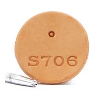 Multi-Shape Leather Stamp Set, Alphabet Number and Pattern Tools for Crafting, Steel Embossing Kit for DIY Leather Projects (S706 4mm)