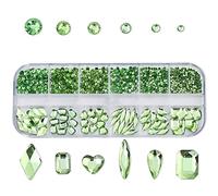 Multi-Shape Nail Charms Crystal Flatback Rhinestones Stones-Shiny Art Decoration Rhinestones Flatback Multi Shapes for Craft