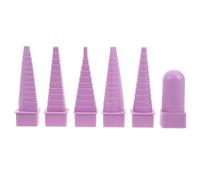 Multi Shape Wire Mandrel Set for Craft Artists, 6 Plastic Forms | Ergonomic Grip and Flat Base, Repeatable Loops with Precision Shaping for Lessons and Bead Tables
