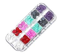 Multi Shapes Colorful Crystal Rhinestones for Nail Art Craft Mix 12 Flatback Crystals Decorations Set Nail Diamonds Rhinestones Large Bundle for Art