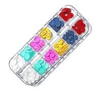 Multi Shapes Colorful Crystal Rhinestones for Nail Art Craft Mix 12 Flatback Crystals Decorations Set Nail Diamonds Rhinestones Large Bundle for Art