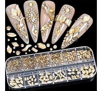 Multi Shapes Glass Crystal Rhinestones For Nails Art Decorations Mixed Sizes FlatBack Nail Crystals With Box Crystals Charms Decorations Stones Crystal Pen