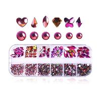 Multi Shapes Rhinestones Gradient Color Clear Class Multi-shape Flat Back Jewels For Art Gradient Color Sticky Notes