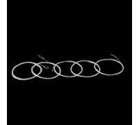 Multi Situation Fly Fishing Tapered Leader, 5pcs, 9FT Length, Clear and Stealthy, Convenient Loop (5X)