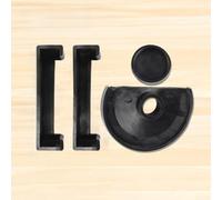 Multi Size 4 Pieces Anti Slip Rubber Pad Set for Vise 50mm 60mm 70mm 80mm, Suitable for Small Vise Table Applications (50mm)