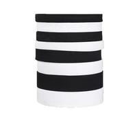Multi-Size Black and White Crochet Elastic Band High Latex Knitted Waistband Rubber Sewing Accessorie(Black,5M,50mm)