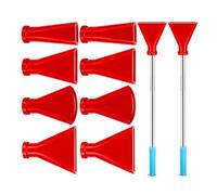 Multi Size Blow Nozzle Set with Stainless Steel Straws and Silicone Tip for Fluid Art Painting Creations Paint Supplies Fluid Art Blooms Pouring Tool