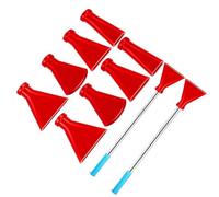 Multi Size Blow Nozzle Set with Stainless Steel Straws and Silicone Tip for Fluid Art Painting Creations Paint Supplies Professional Art Pouring Nozzles